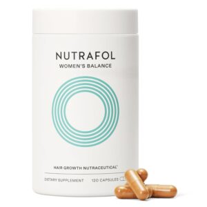 Nutrafol Women's Balance Hair Growth Supplements, Ages 45 and Up, Clinically Proven for Visibly Thicker Hair and Scalp Coverage, Dermatologist Recommended - 1 Month Supply